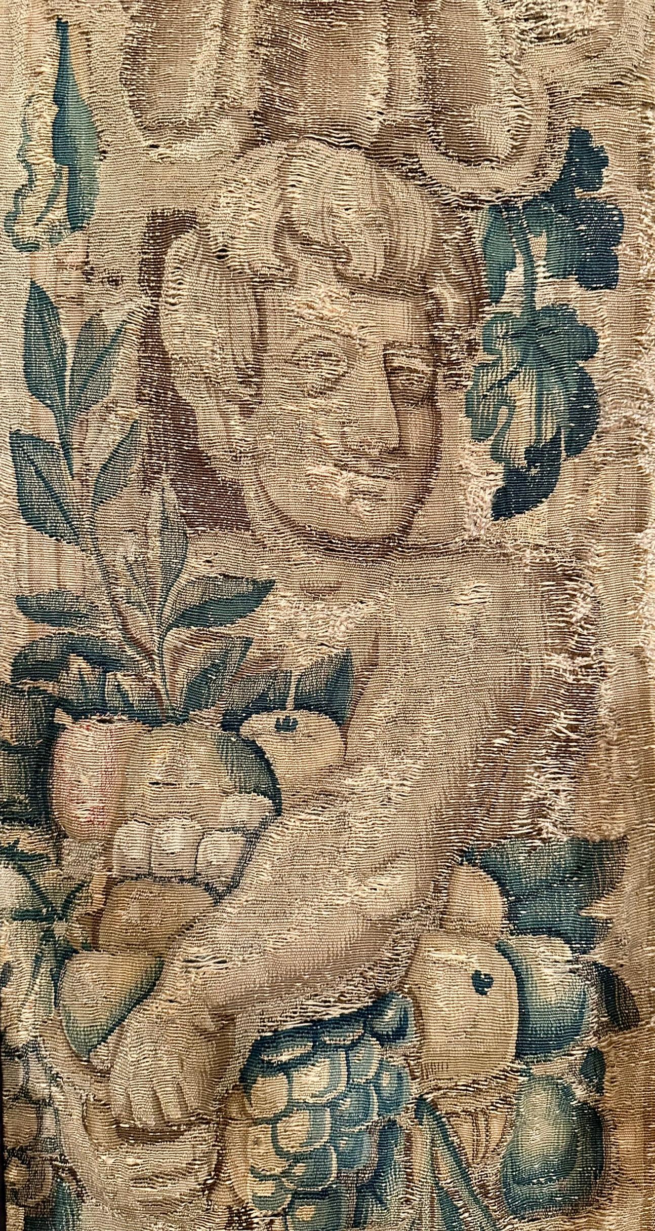 Paire de tapisseries flamandes anciennes du 18e siècle, vers 1780. Bon état - En vente à New Orleans, LA