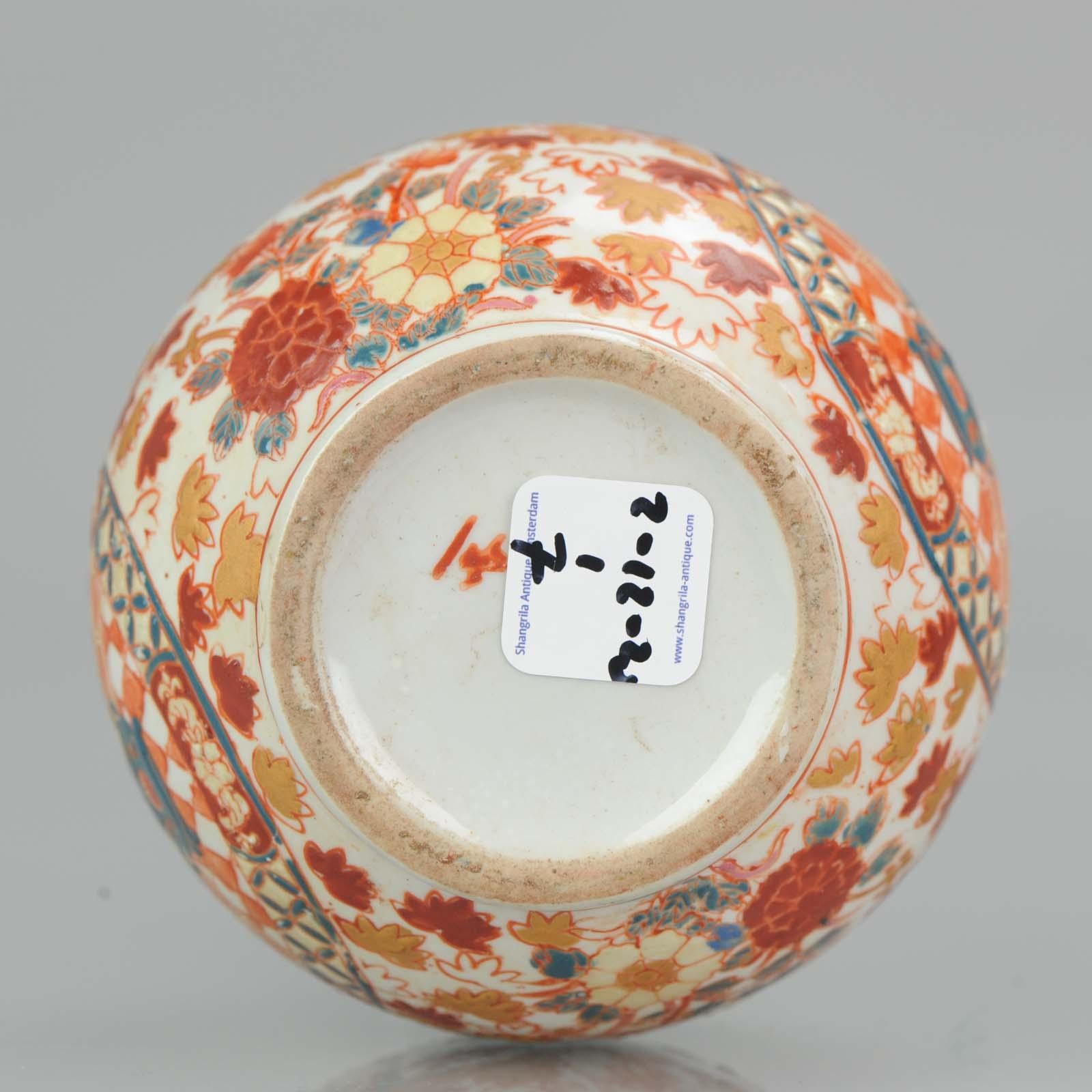 Pair of Antique 19th Century Japanese Kutani Vase Marked on Base Birds Swallows 10