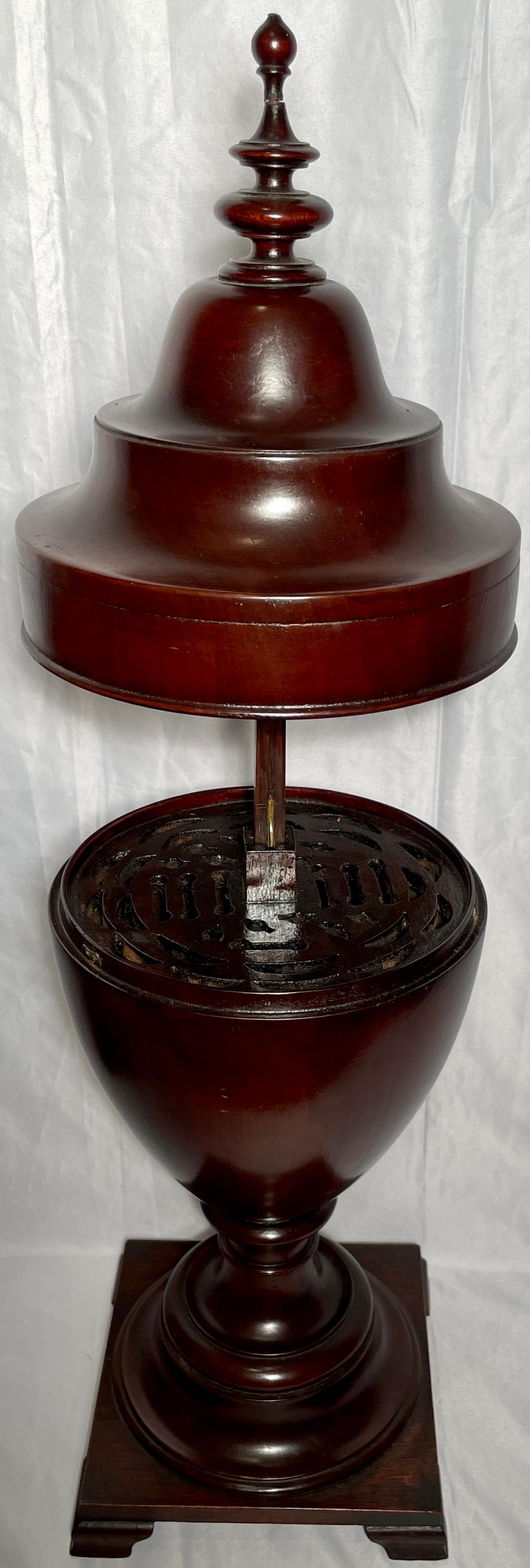 Pair Antique 19th Century English Mahogany Cutlery Urns / Knife Boxes Circa 1890 For Sale 2