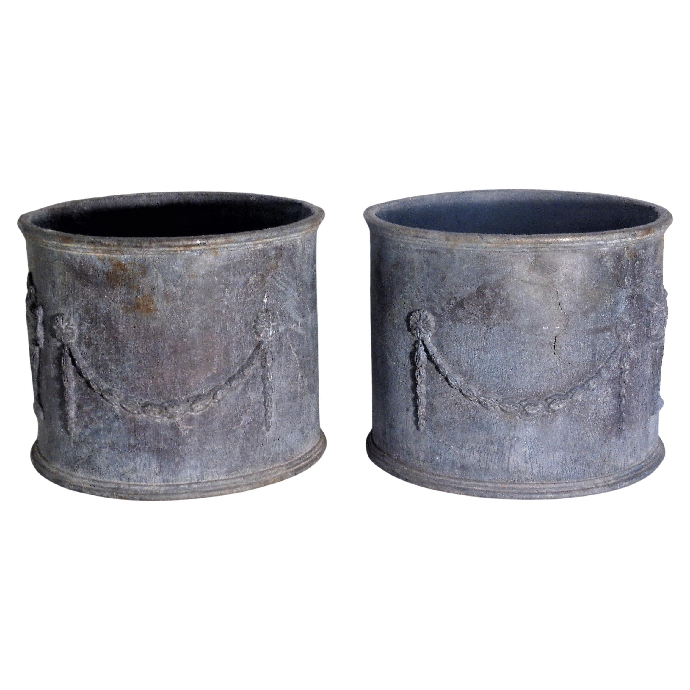 antique lead planters for sale