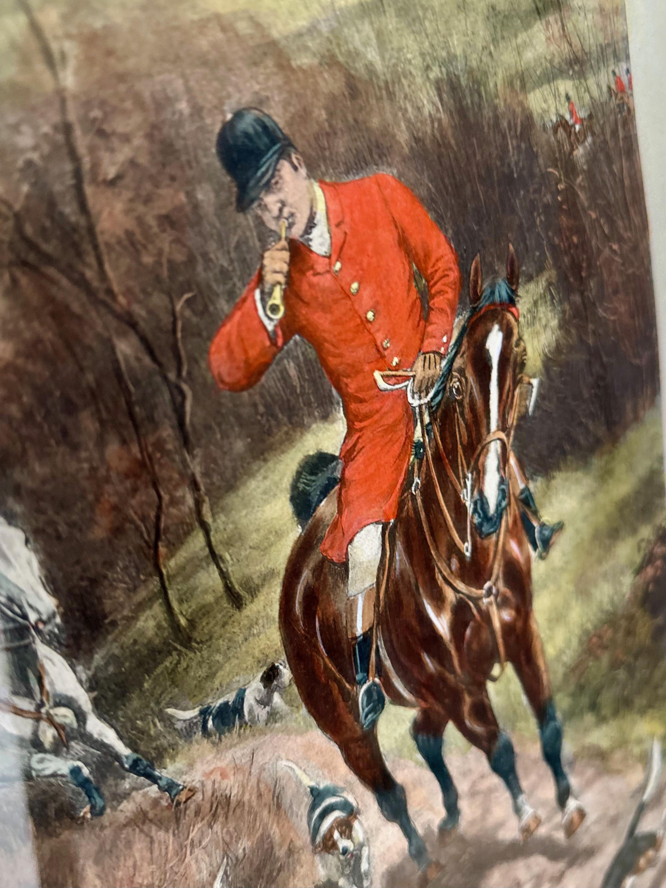 Paar antike Alfred Charles Havell Fuchs- Jagd-Stiche, gerahmt im Angebot 5