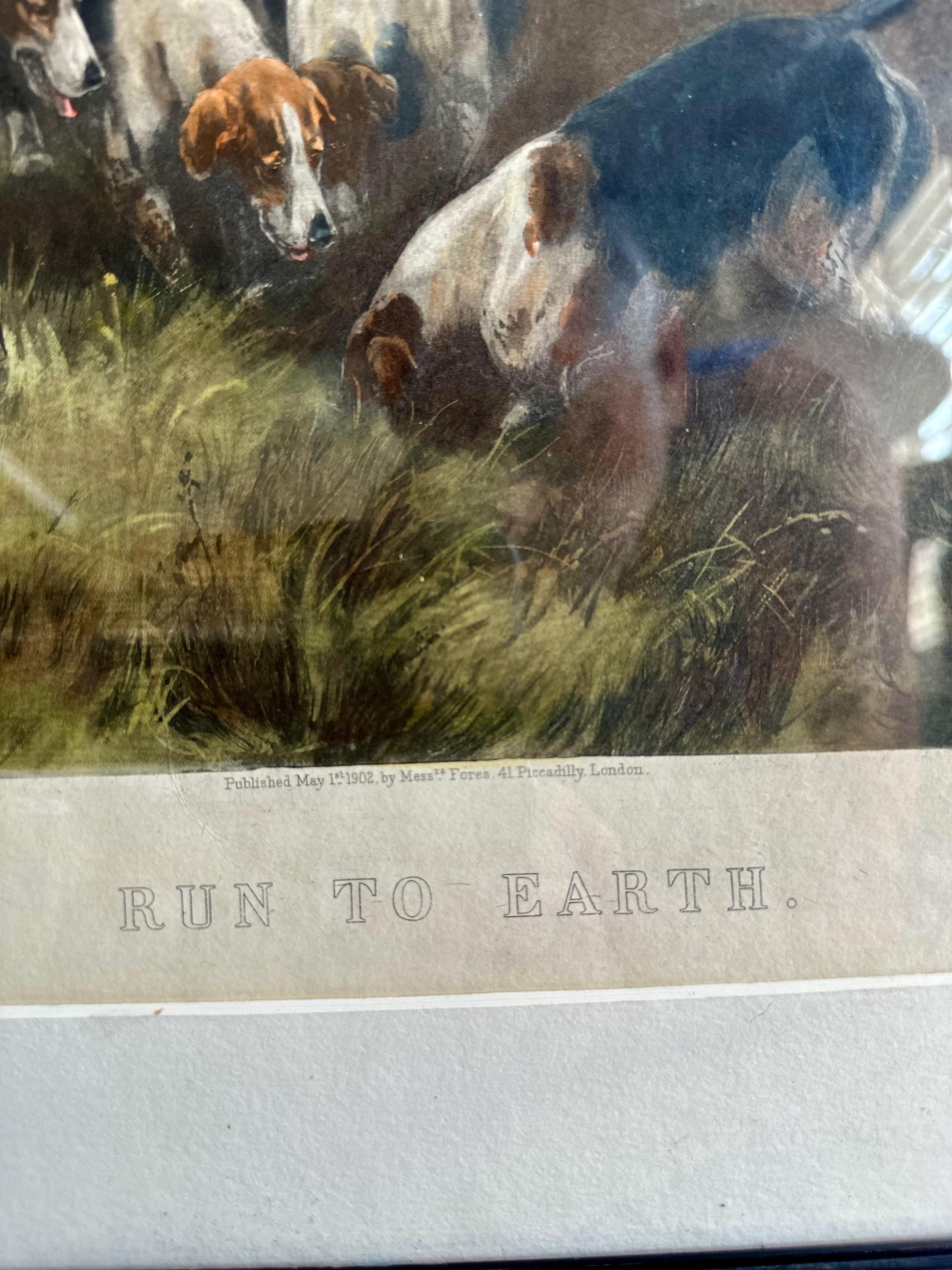 Paar antike Alfred Charles Havell Fuchs- Jagd-Stiche, gerahmt im Angebot 6