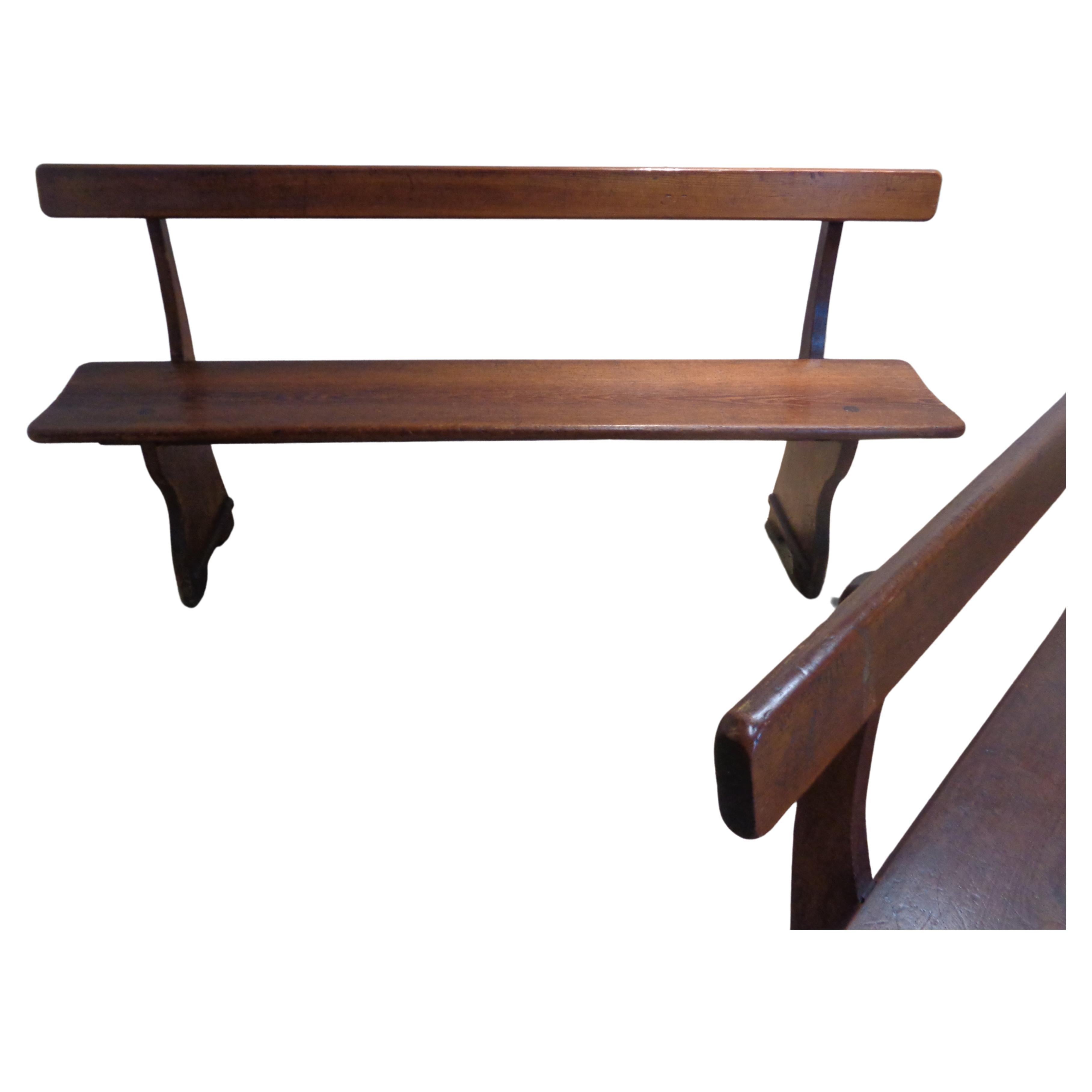 20th Century  Exceptional Antique American Country Benches For Sale