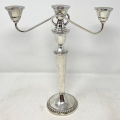 Pair Antique American "William Rogers" Hallmarked Sterling Silver Candelabra.