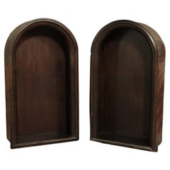 Coppia di nicchie architettoniche ad arco antiche