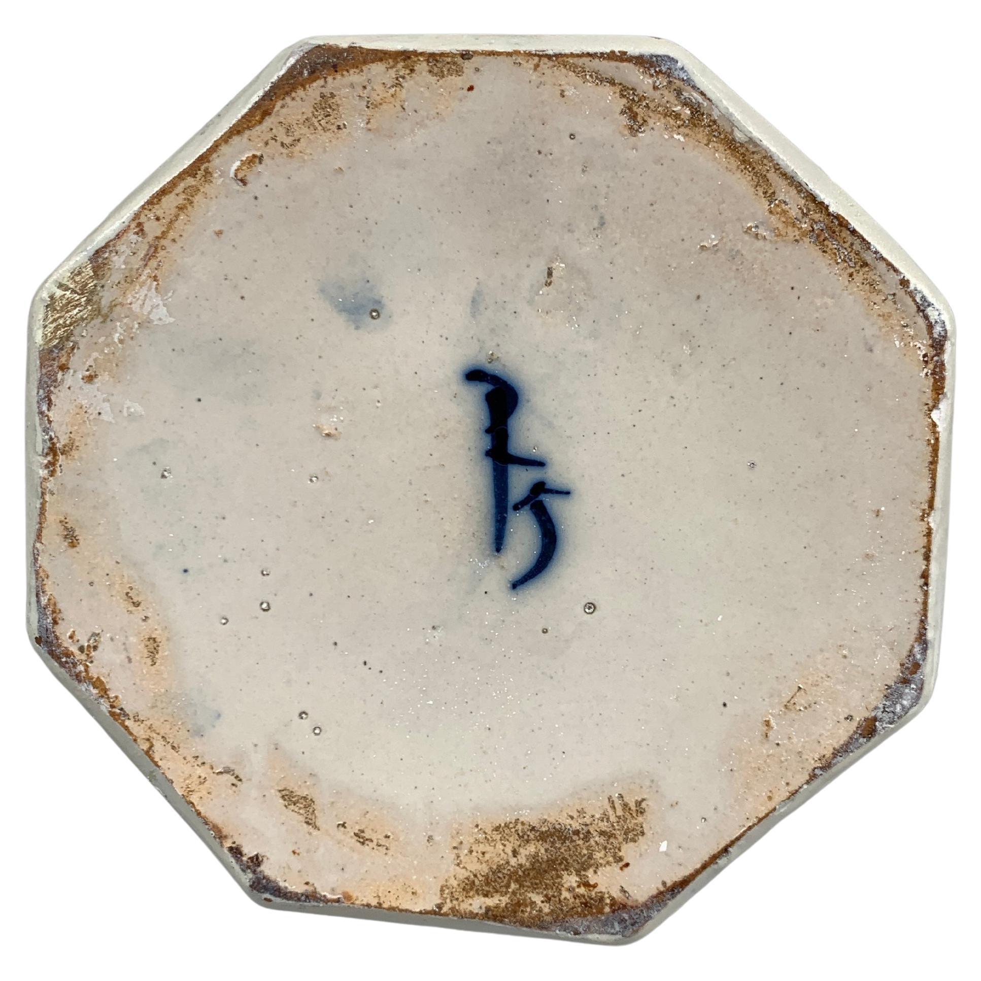 Pair Antique Blue and White Delft Vases 18th Century with Dutch Marks 1705-1716 For Sale 9