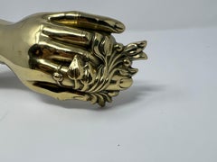 Pair Antique Brass Curtain Pulls