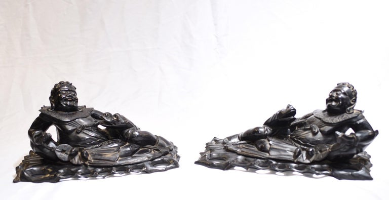 - Gorgeous pair of carved antique Chinese figurines
- Very detailed carving out of the hardwood on this collectible pair
- Characterful one of the figures has a pet lizard or some other form of amphibian
- Viewings available by appointment
-