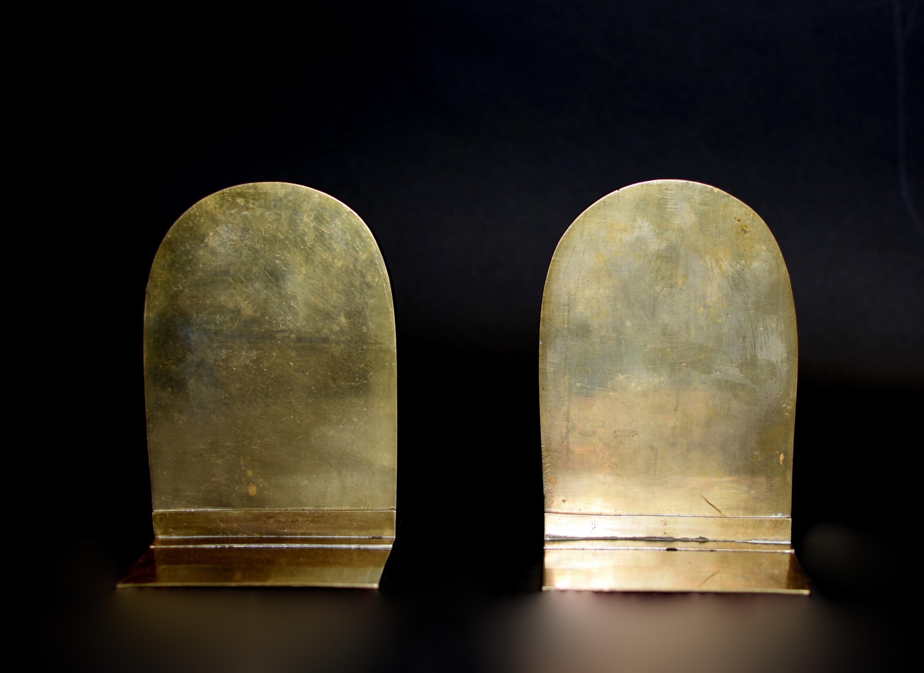 Pair Antique Carved Porcelain Bass Bookends Four Seasons For Sale 13