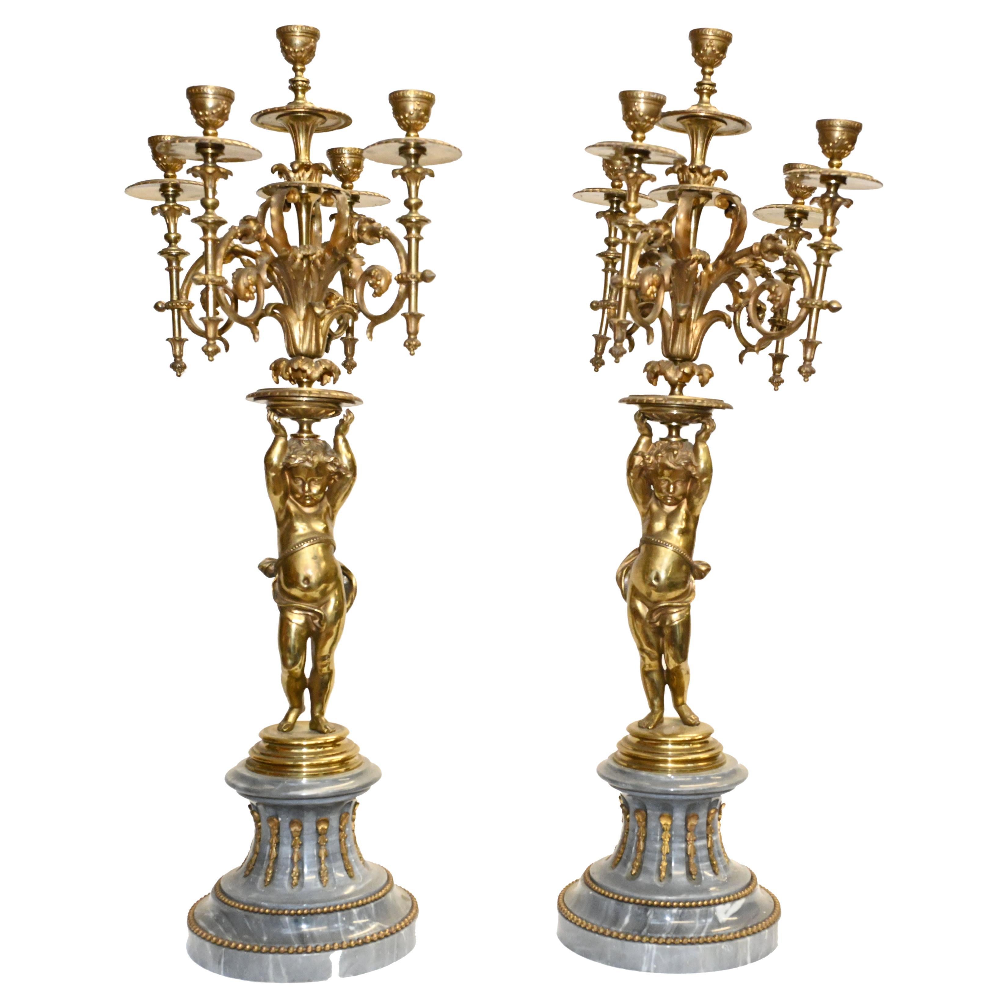 French Crystal Candelabras, Pair For Sale at 1stDibs