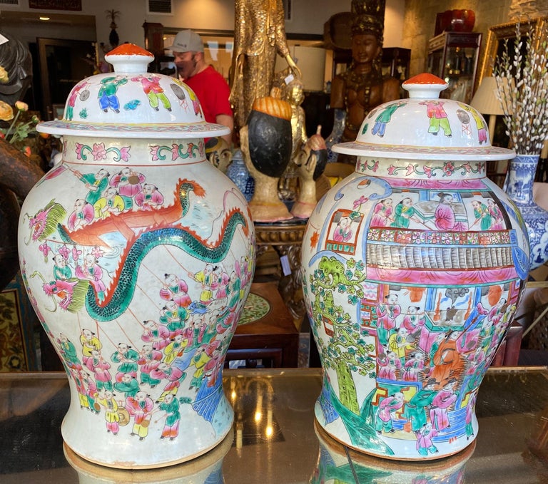 Generic Chinese Handmade Vase General Jar Familli Rose 