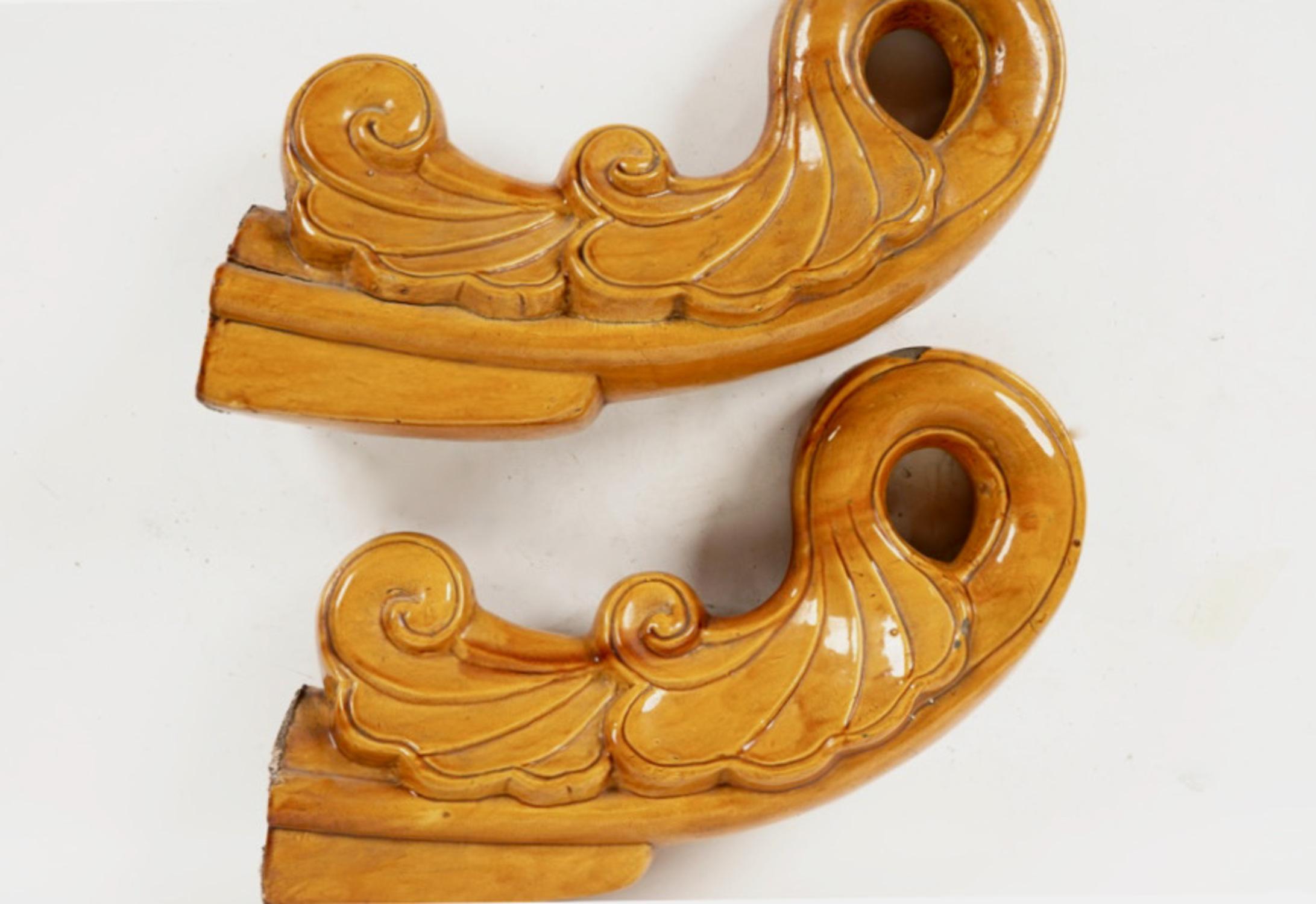 Exportation chinoise Paire de tuiles anciennes chinoises ou thaïlandaises en vente