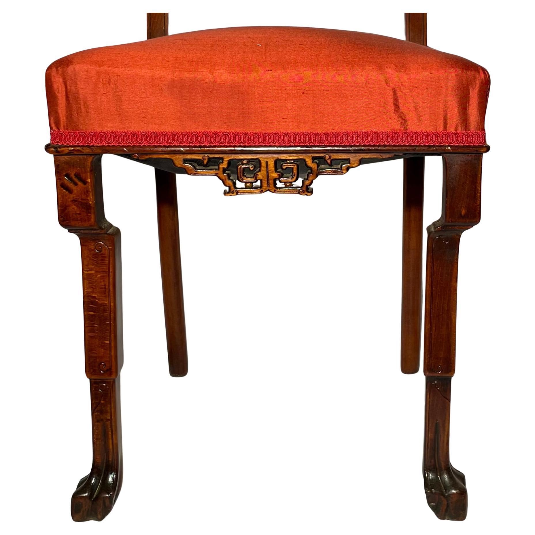 XIXe siècle Paire de chaises d'appoint anciennes Chinoiserie, vers 1890. en vente