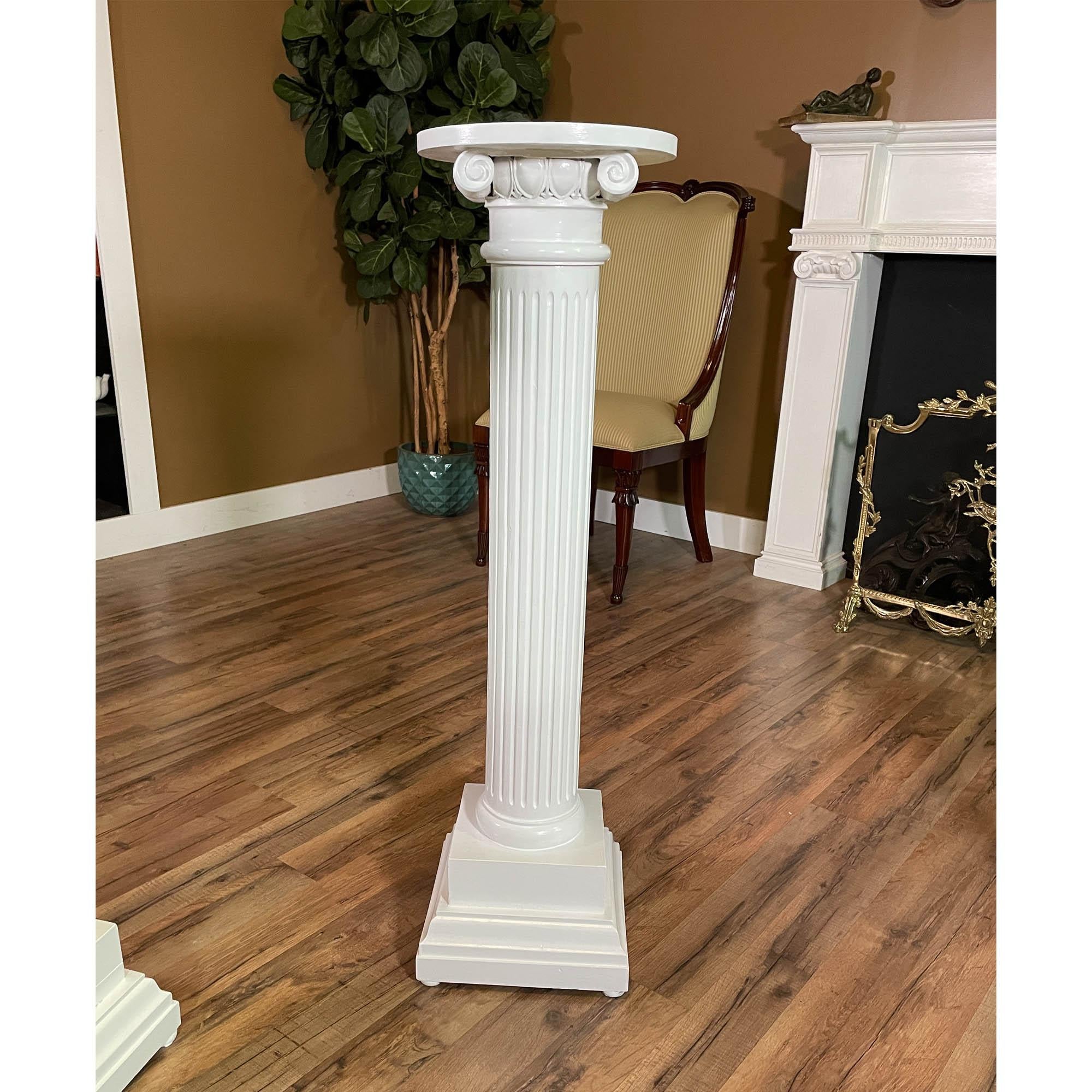 PAIR Antique Corinthian Pedestals For Sale 1