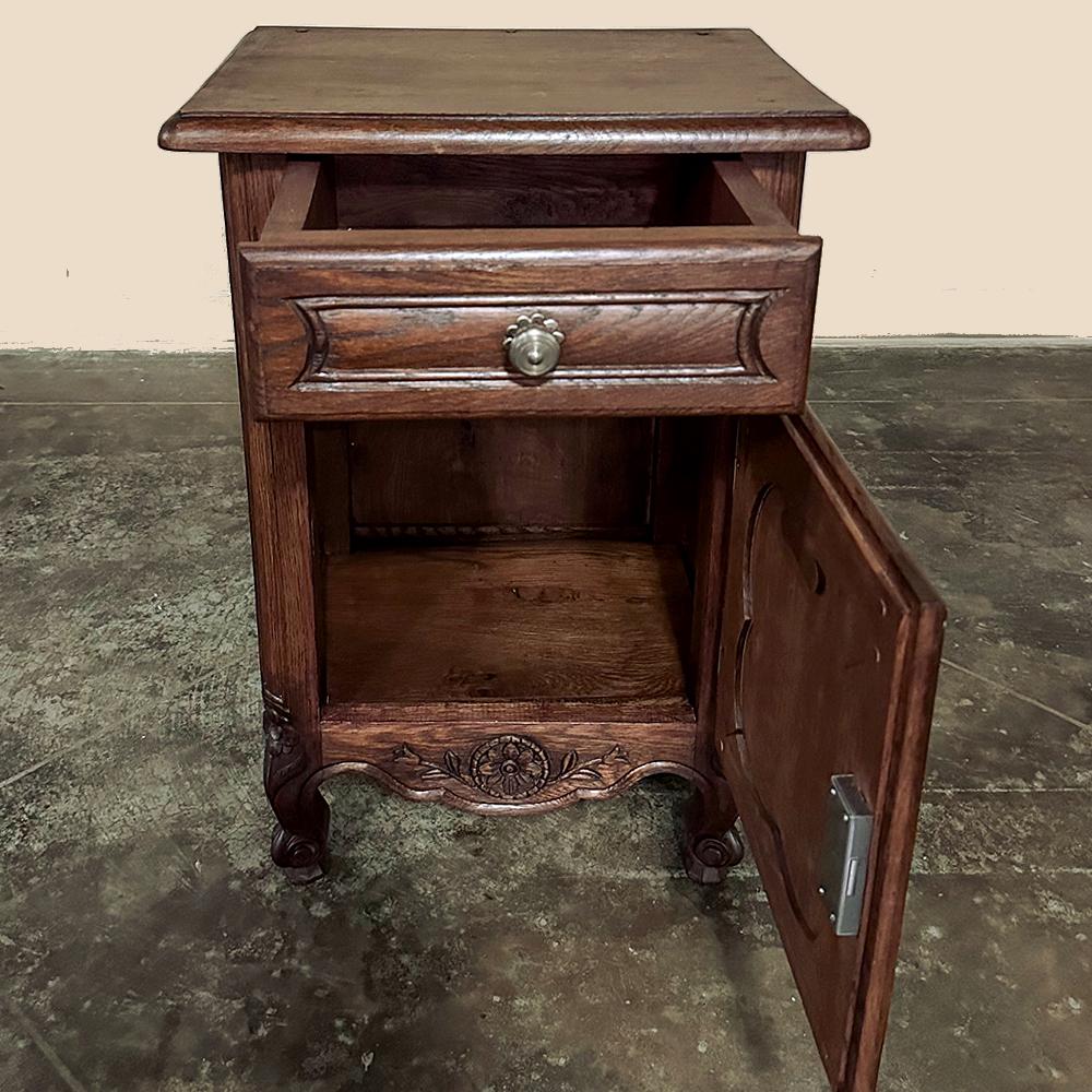 Pair Antique Country French Nightstands For Sale 2