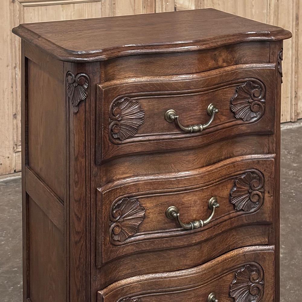 Par de Mesillas de Noche Antique Country French ~ Petite Commodes en venta 2