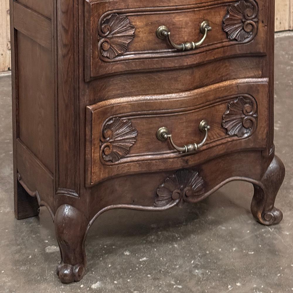 Par de Mesillas de Noche Antique Country French ~ Petite Commodes en venta 3