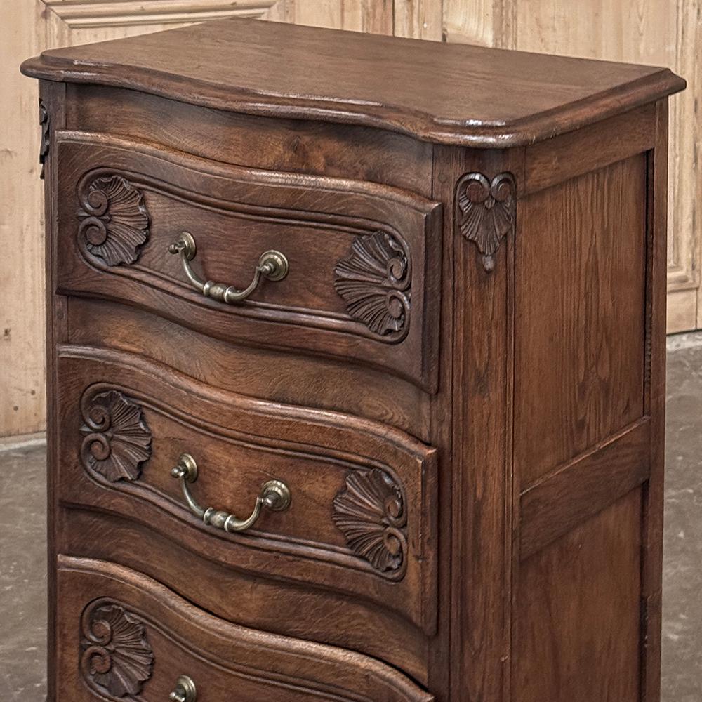 Par de Mesillas de Noche Antique Country French ~ Petite Commodes en venta 4