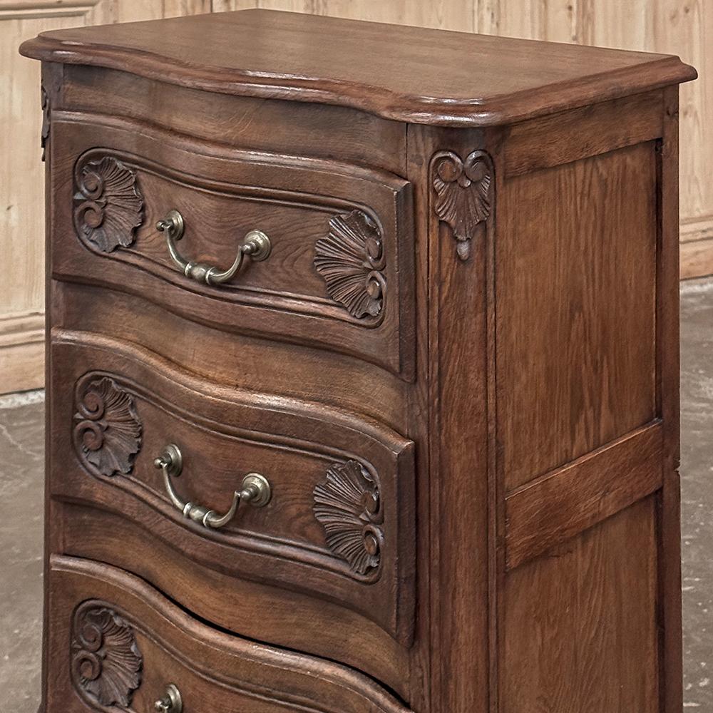 Par de Mesillas de Noche Antique Country French ~ Petite Commodes Latón en venta