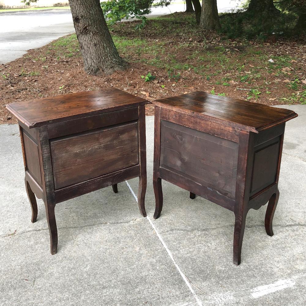 Pair of Antique Country French Provincial Commodes 4
