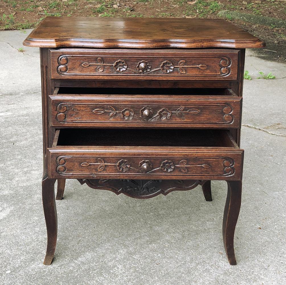 Oak Pair of Antique Country French Provincial Commodes