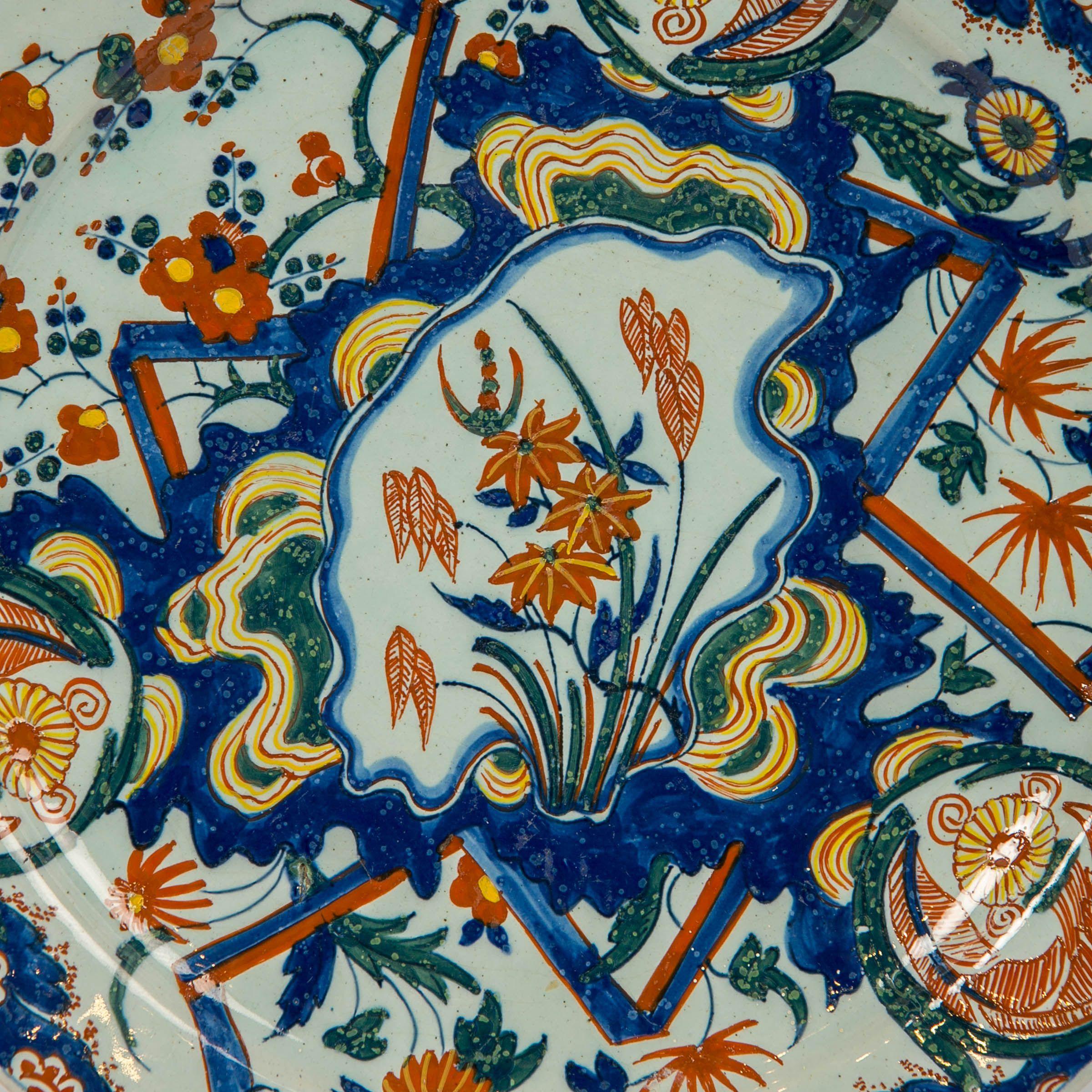 Why we love it: It's unique and beautiful!
Provenance: Delft Ceramics at the Philadelphia Museum of Art, by E B Schaap pg. 53.
The pattern on this plate is known as the 