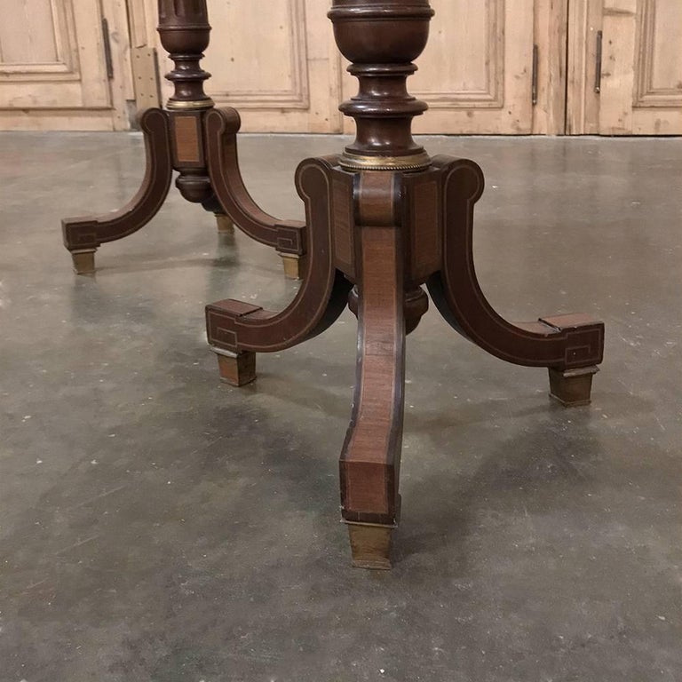 Pair Of Antique Directoire Marble Top Lamp Tables For At 1stdibs Pair Of Antique Directoire Marble Top Lamp Tables For 4