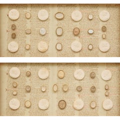 Pair Antique Early 19th Century Italian Framed Grand Tour Plaster Intaglios