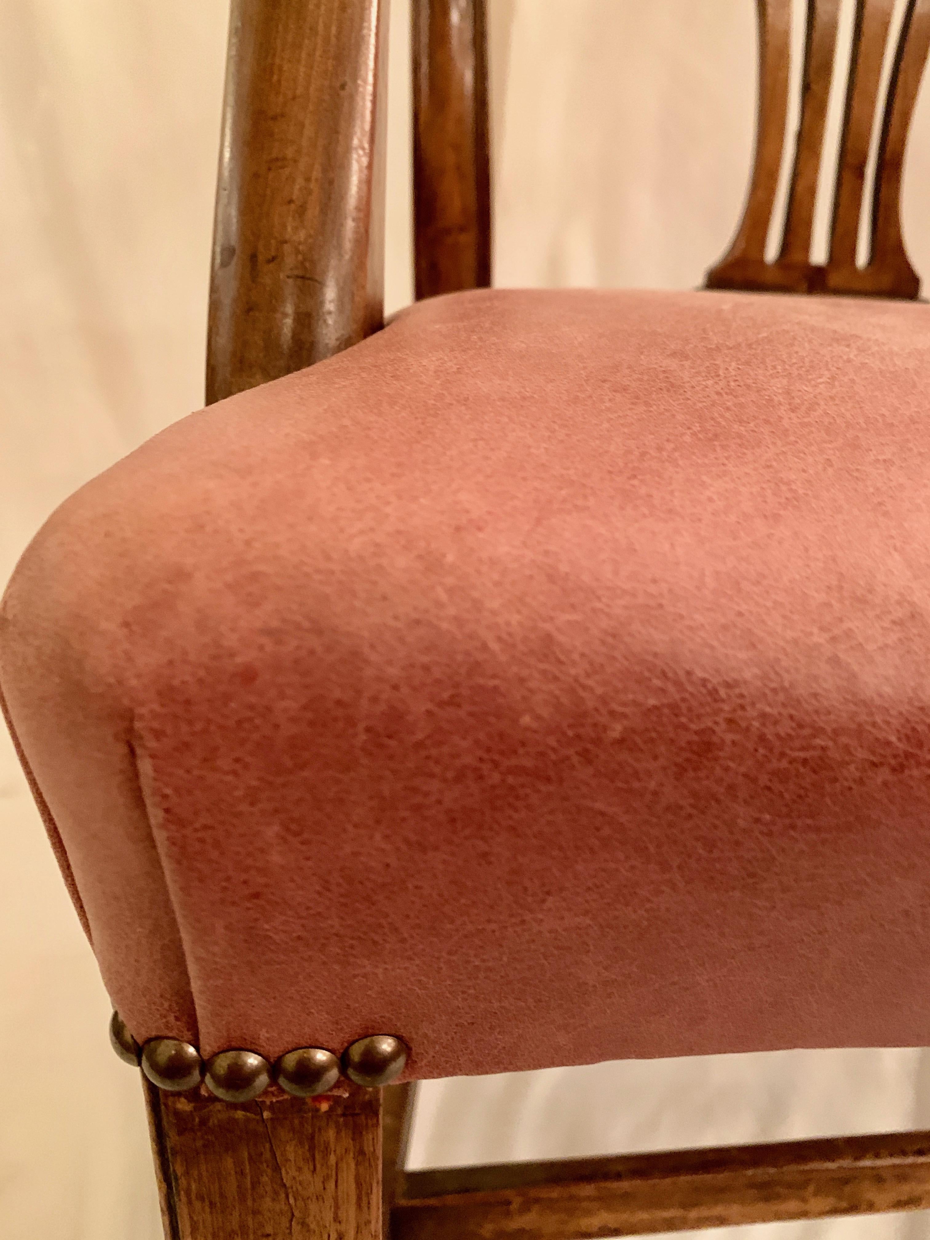 XIXe siècle Paire d'anciens fauteuils Chippendale anglais, vers 1880 en vente