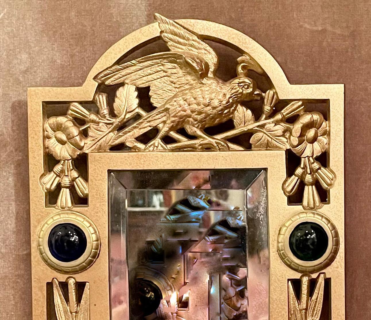 20ième siècle Paire d'appliques anciennes en fer doré et cristal de style Renaissance anglaise, vers 1920 en vente