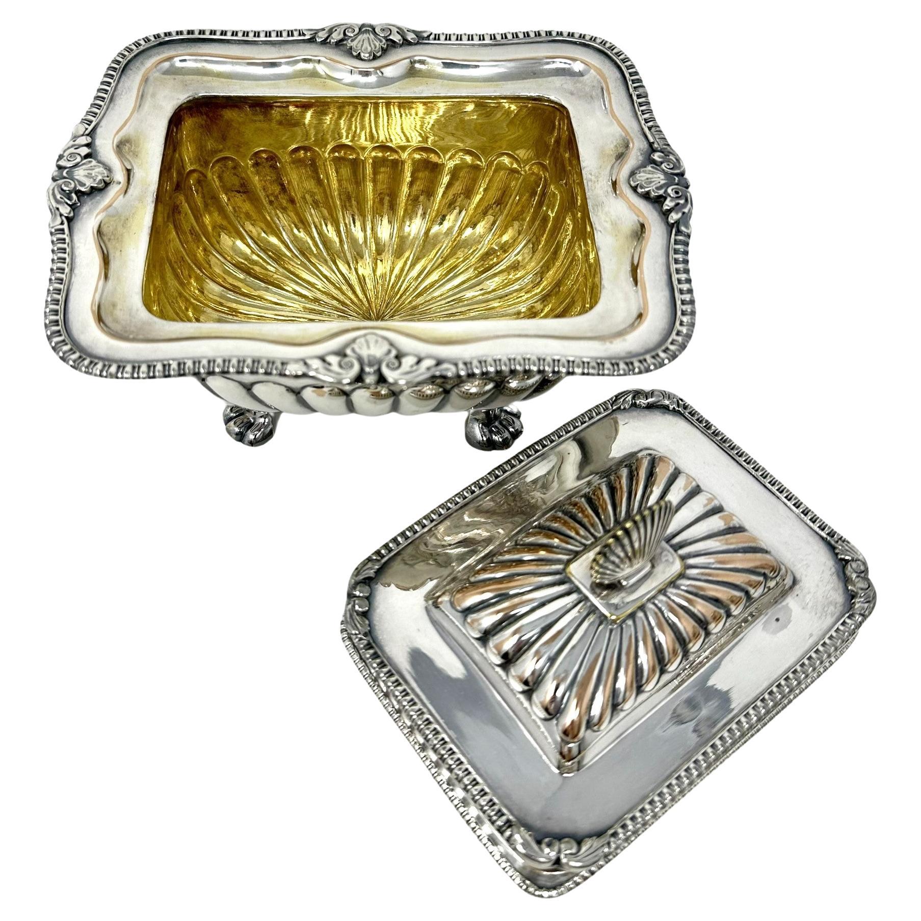 Pair Antique English Sheffield Silver Tureens, Circa 1880. For Sale 1