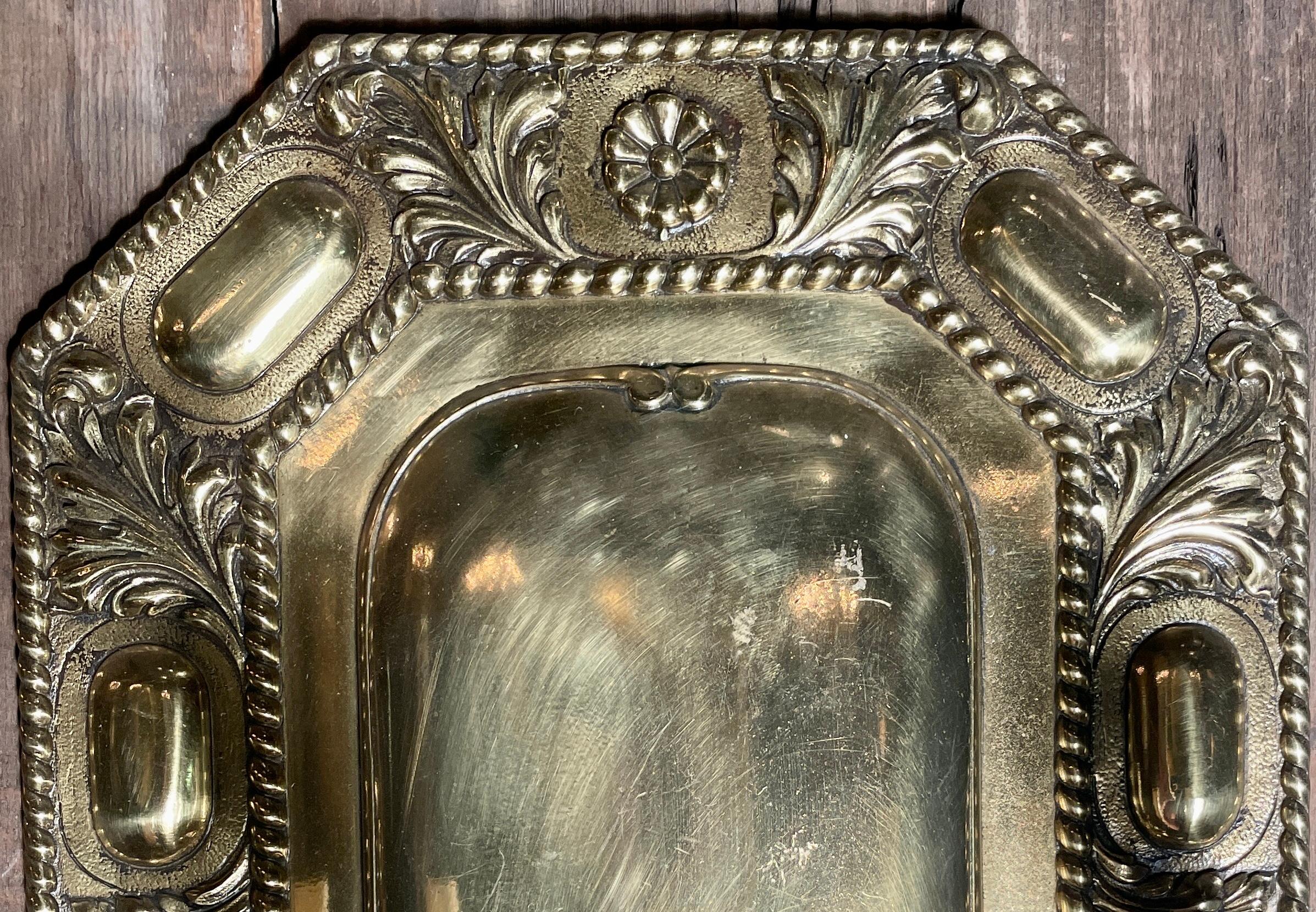 antique english brass candle wall sconces
