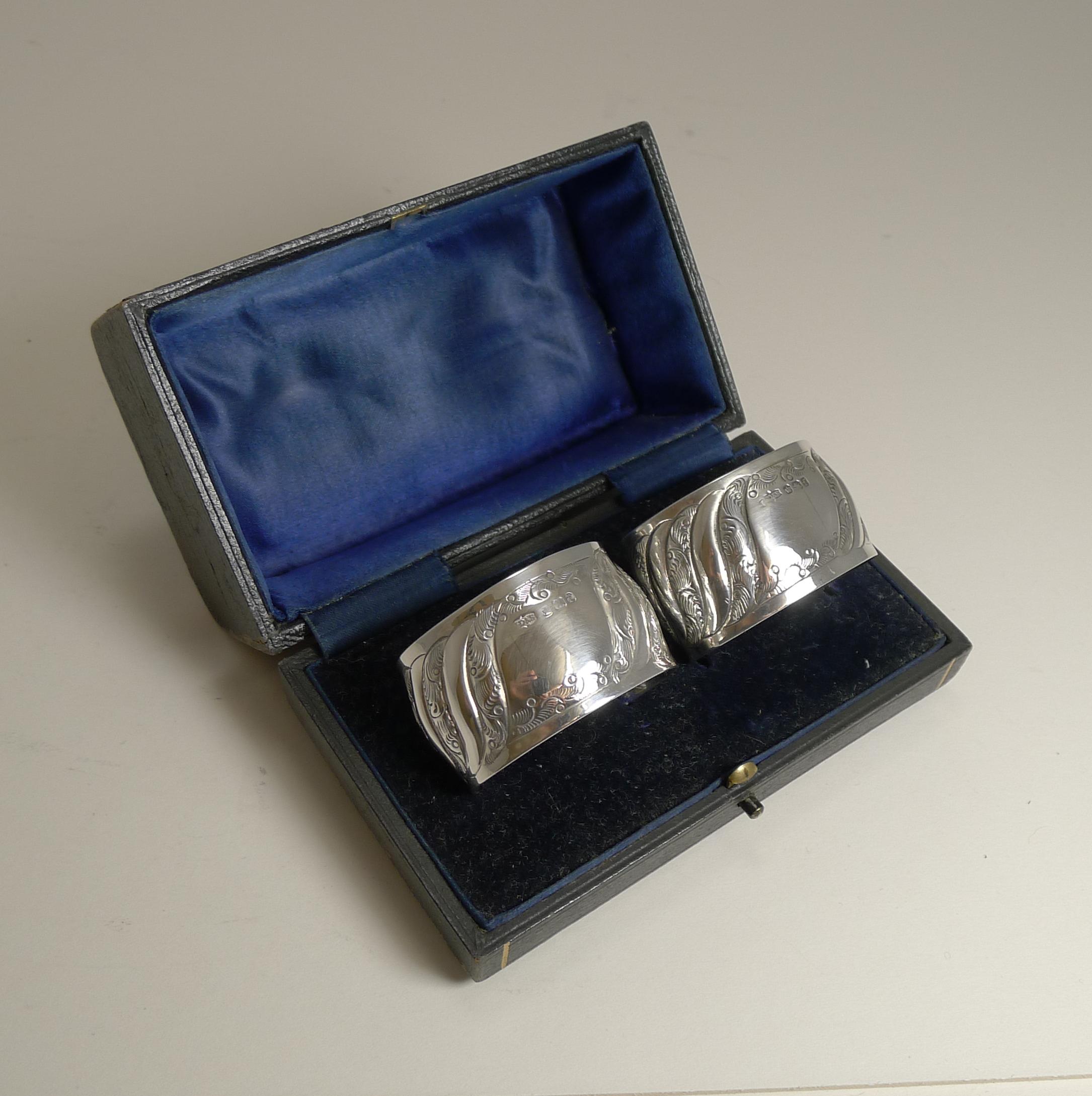 vintage sterling silver napkin rings