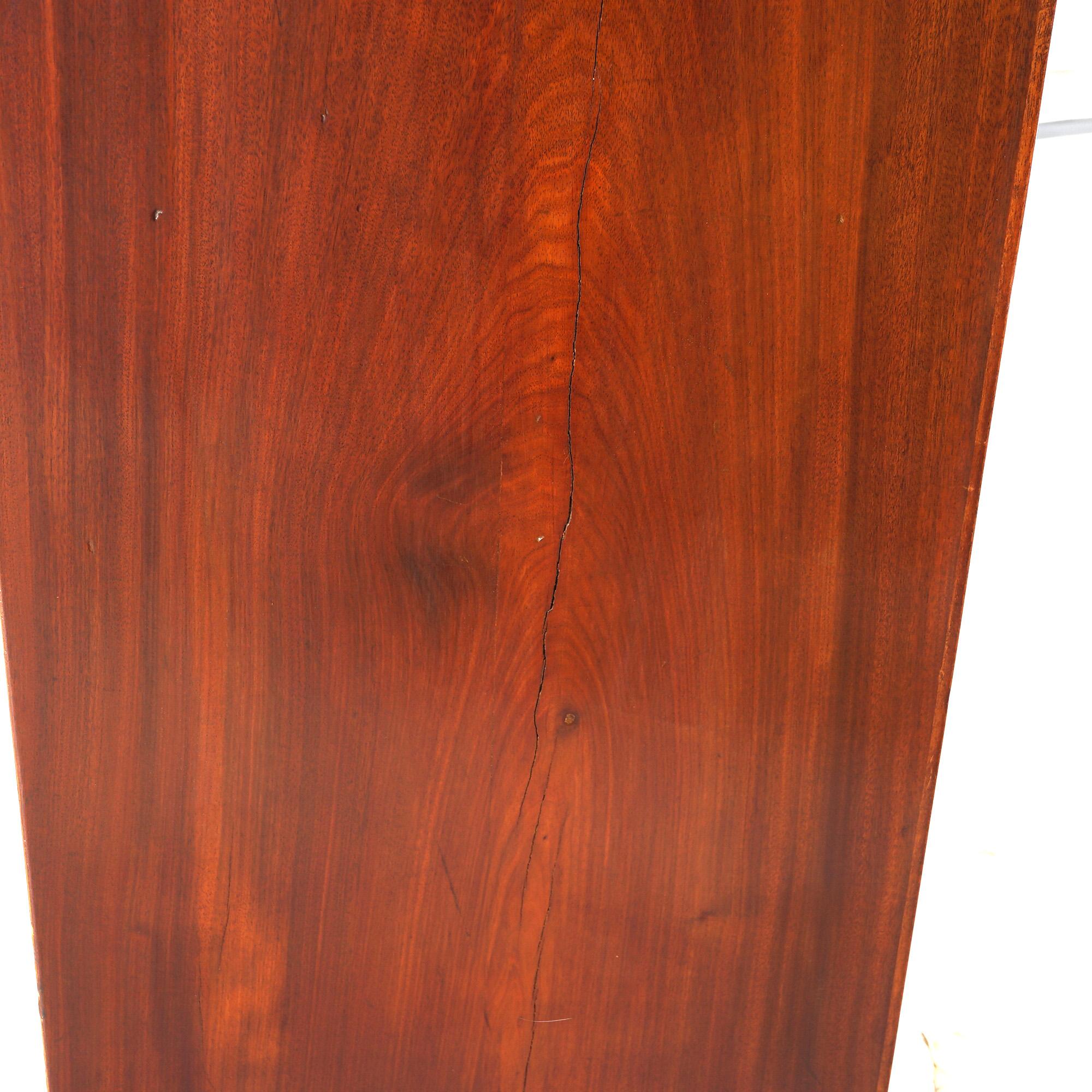 Pair Antique Federal Flame Mahogany & Satinwood Banded & Inlaid Chests C1830 5