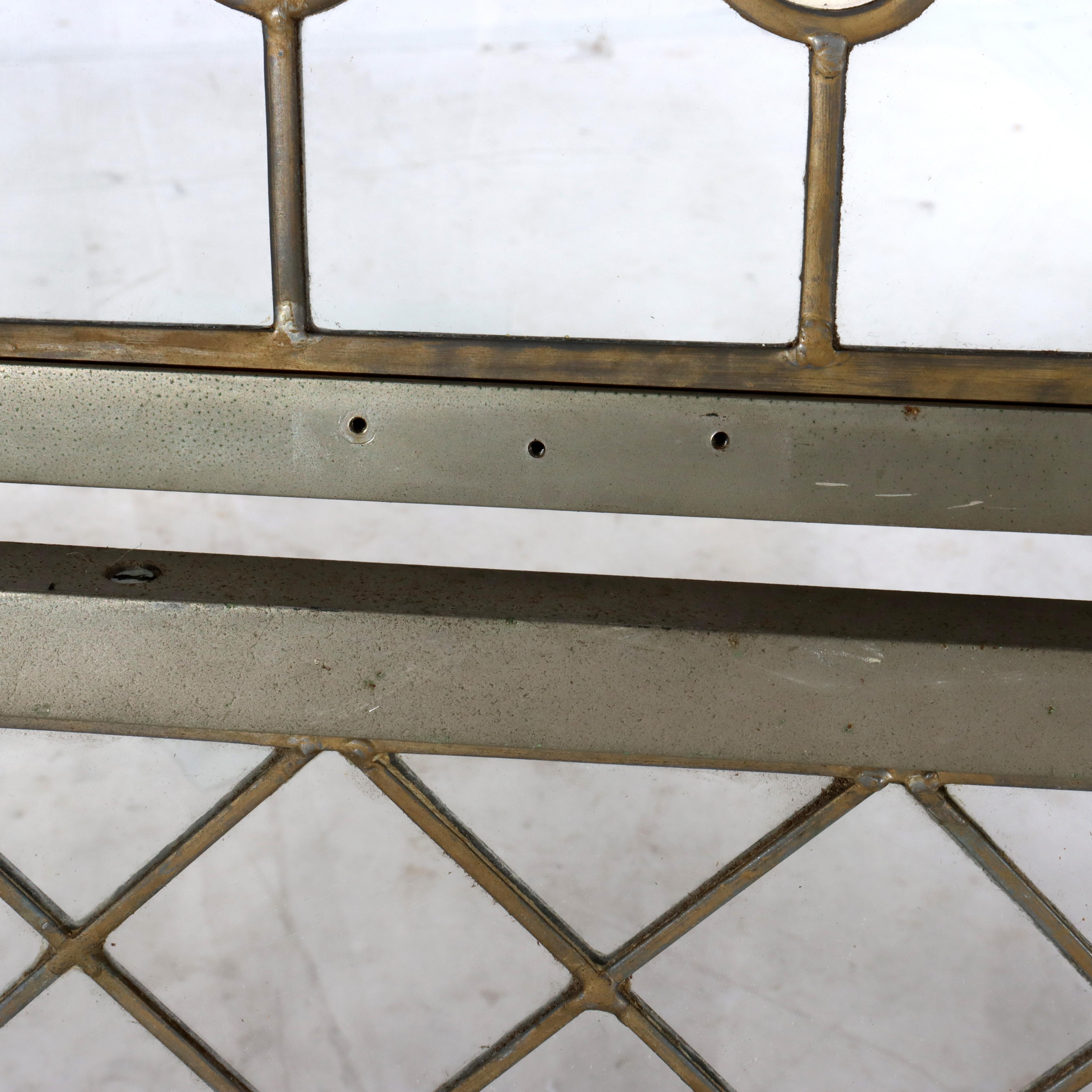 Pair Antique Frank Lloyd Wright School Arts & Crafts Leaded Glass Windows c1920 For Sale 7