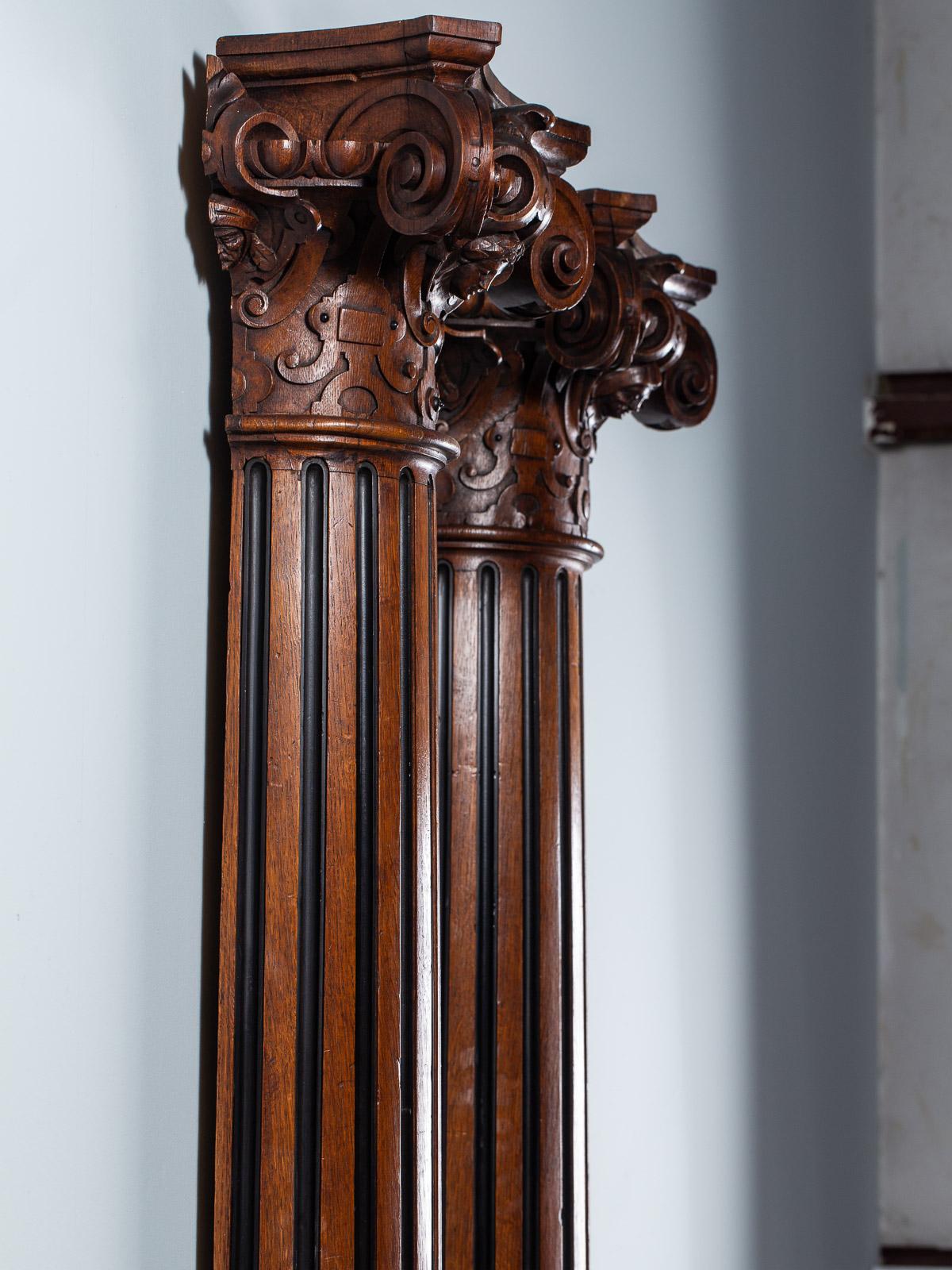 Pair of Antique French Architectural Henri II Columns, circa 1860 For Sale 10