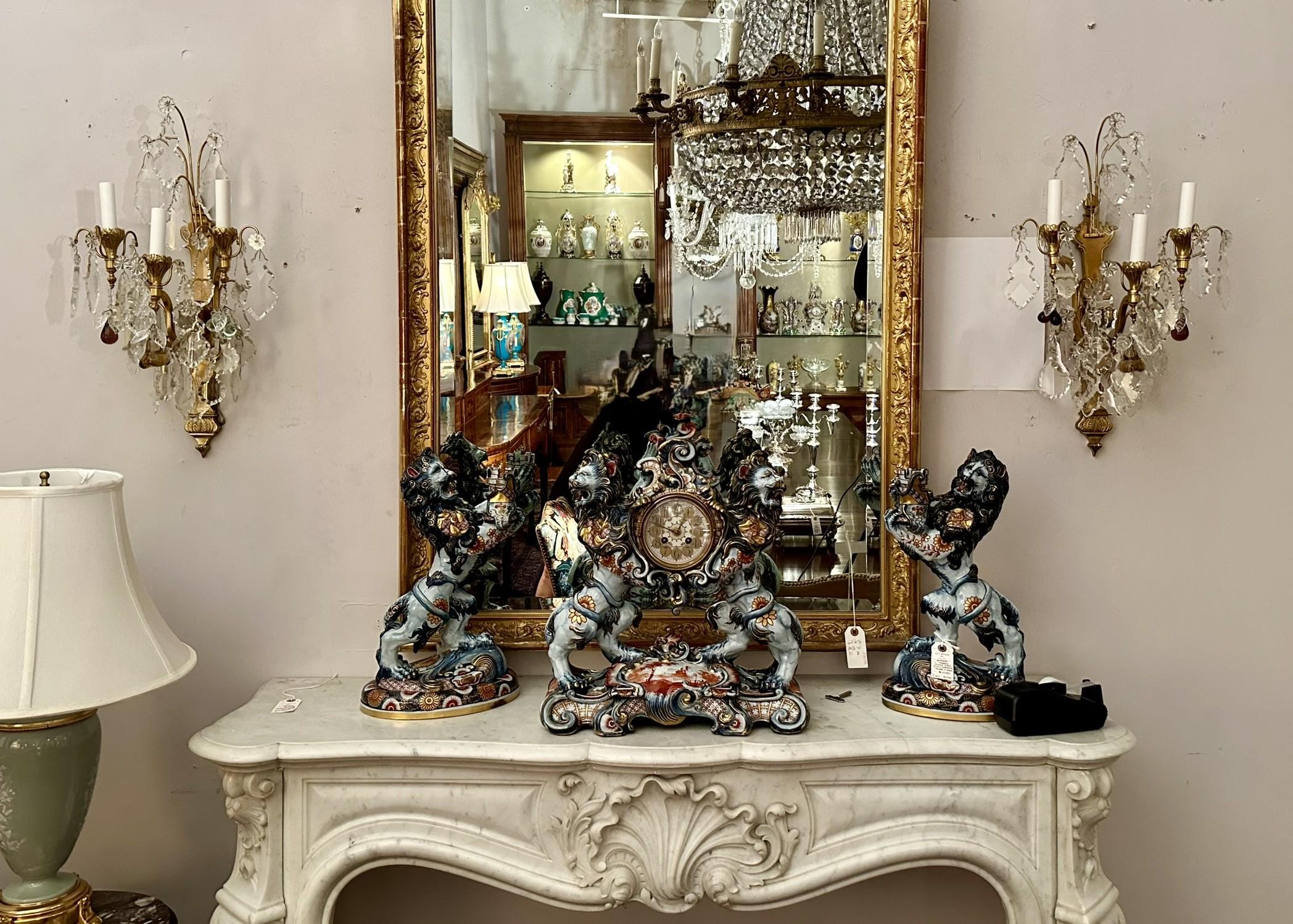 Pair Antique French Baccarat Crystal and Ormolu Sconces, Circa 1880. For Sale 4