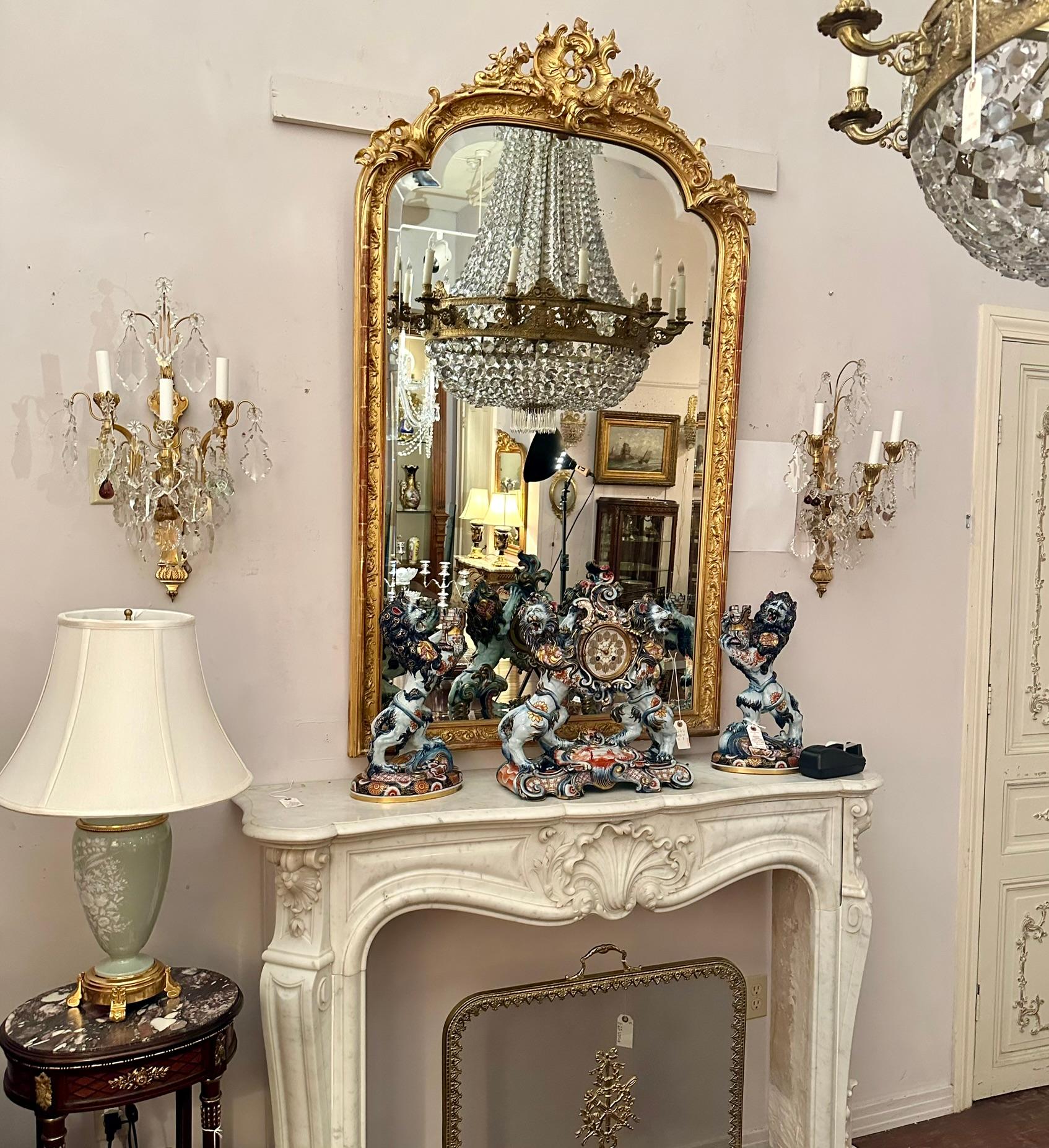 Pair Antique French Baccarat Crystal and Ormolu Sconces, Circa 1880. For Sale 5