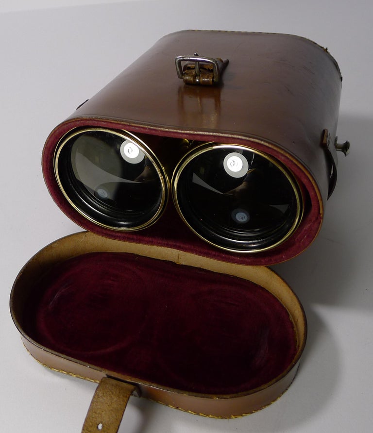 Pair of Antique French Binoculars, "Pilote" by Iris, Paris, circa 1910