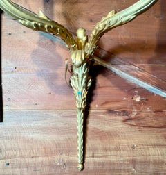 Pair Antique French Bronze D' Ore Wall Sconces, Circa 1880s