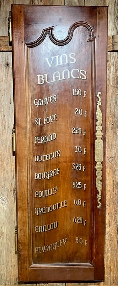 Pair Antique French Fruitwood Armoire Doors, Circa 1890's.