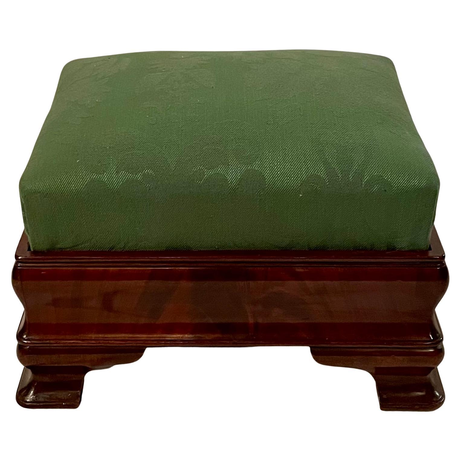 Paire de fauteuils et poufs français anciens Louis Philippe en acajou, vers les années 1890 en vente 2