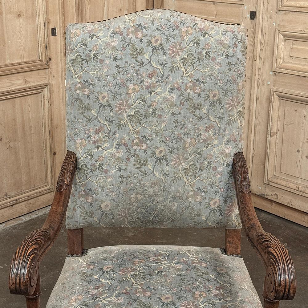 Pareja de Sillones Antiguos Franceses Luis XIV en venta 4