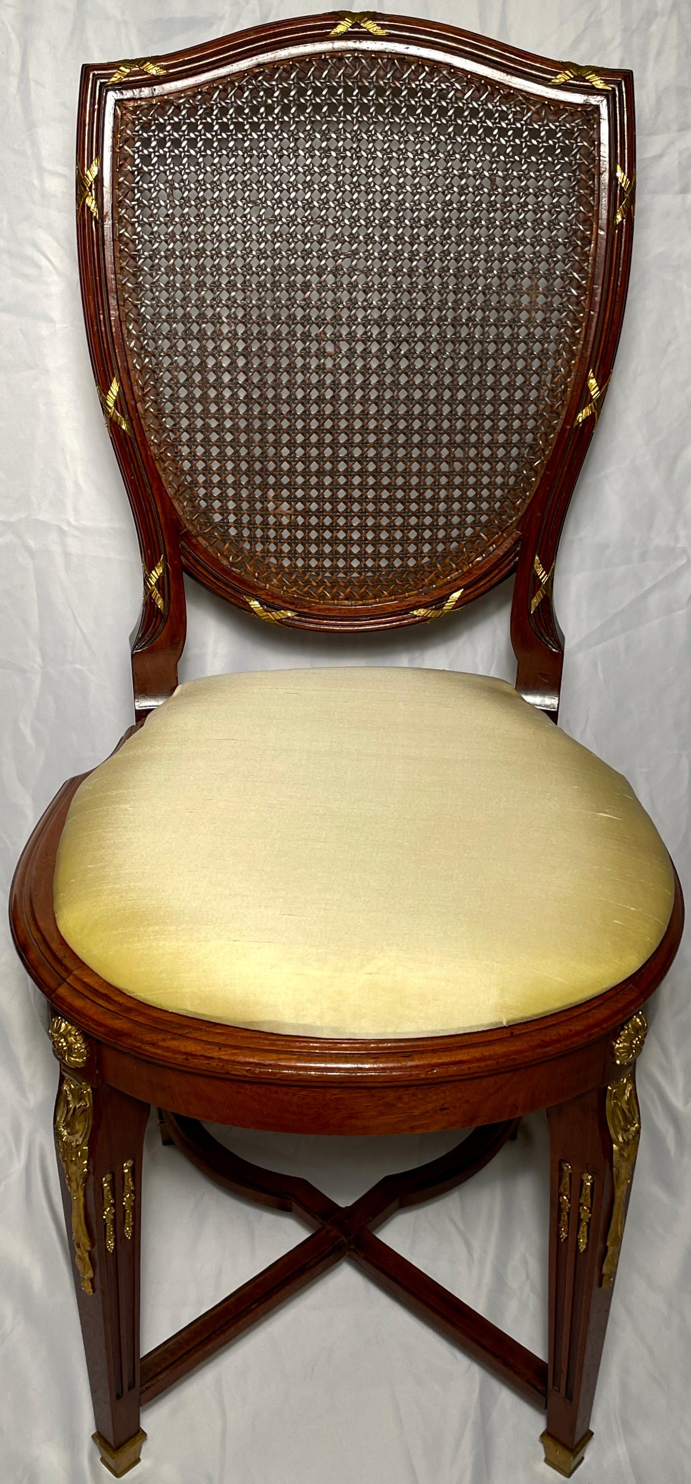gold cane back chairs