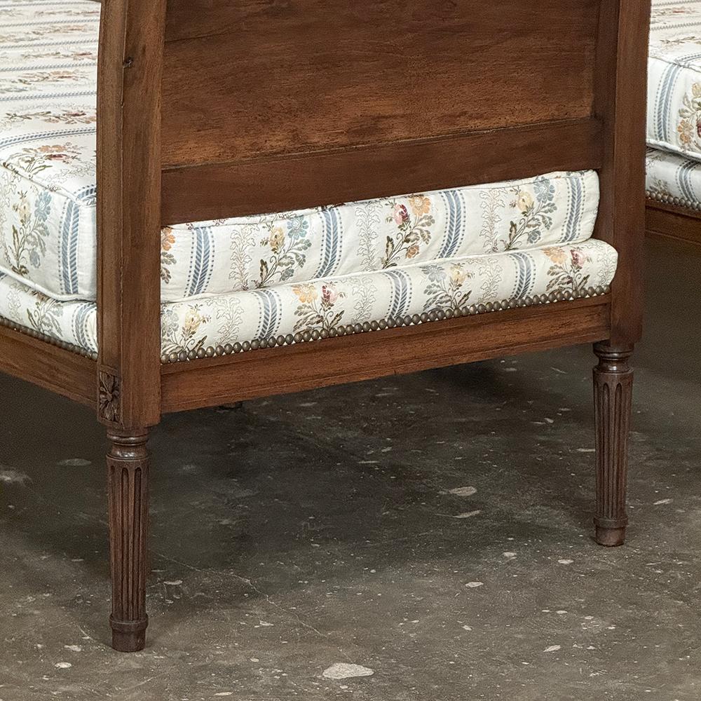 Par de Camas de Día Neoclásicas Antique French ~ Chaise Lounges en venta 5