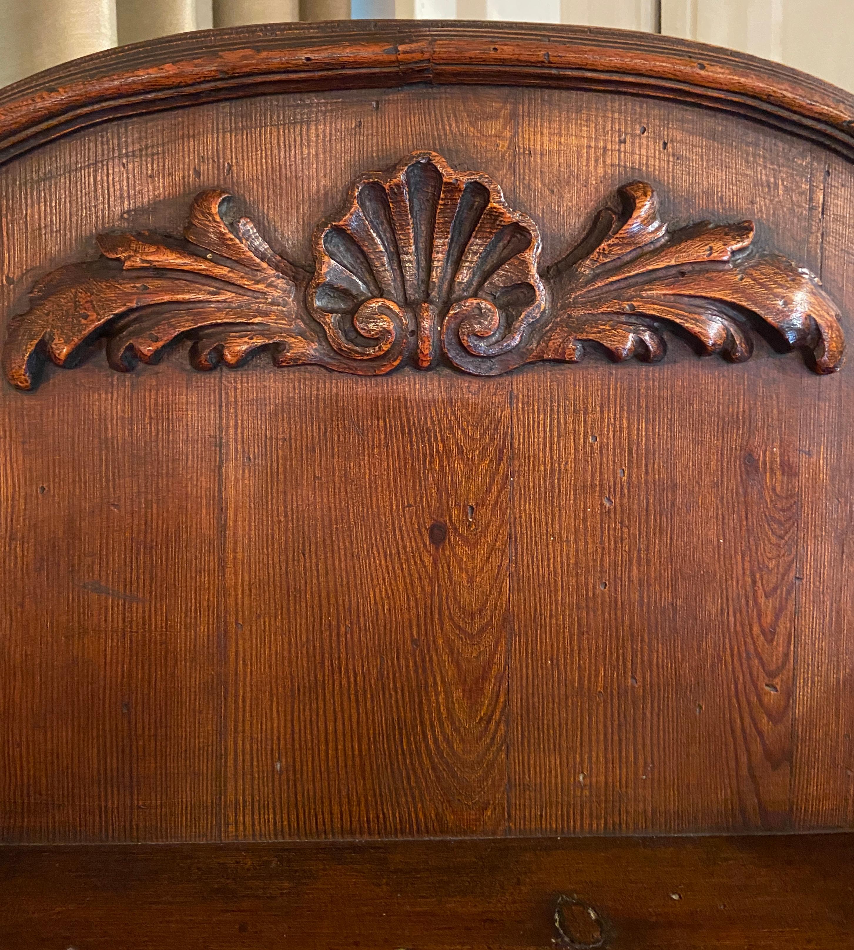 Pair antique French oak cabinets, circa 1910-1920.
