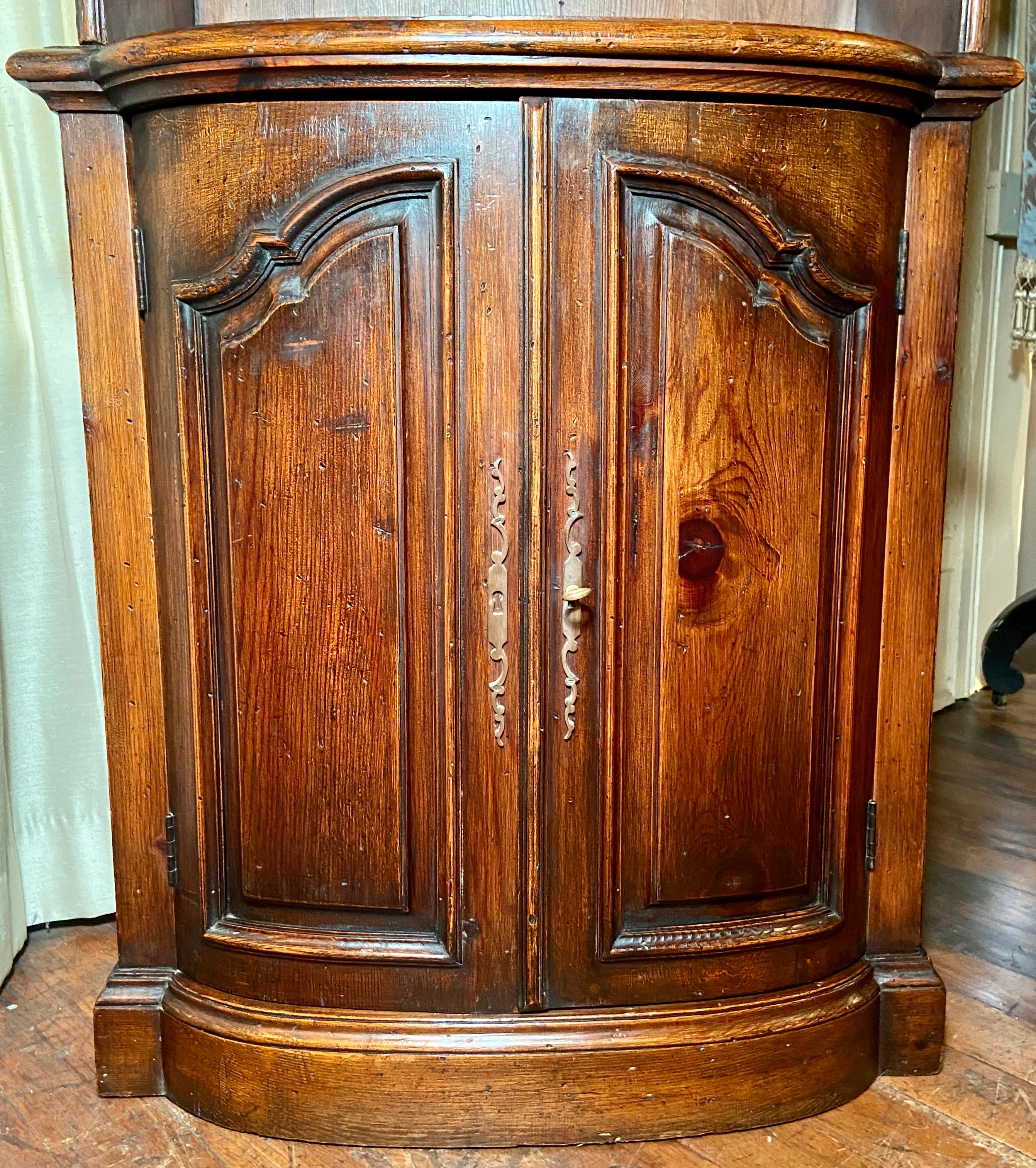 Pair Antique French Oak Cabinets, Circa 1910-1920 For Sale 1