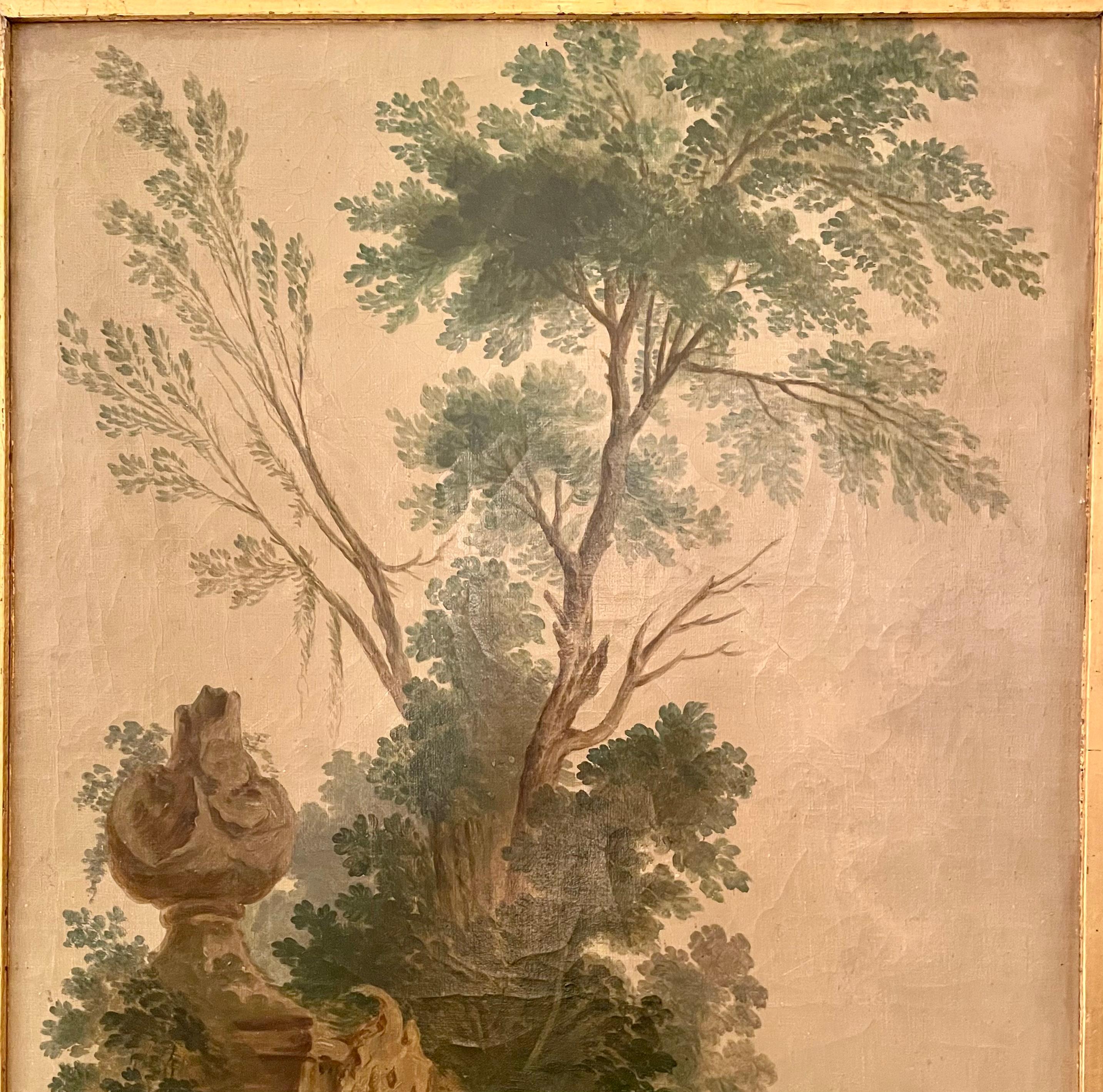 Paar antike französische Gemälde, Öl auf Leinwand, Gemälde mit chinesischen Motiven auf Tafeln, ca. 1890 im Zustand „Gut“ im Angebot in New Orleans, LA