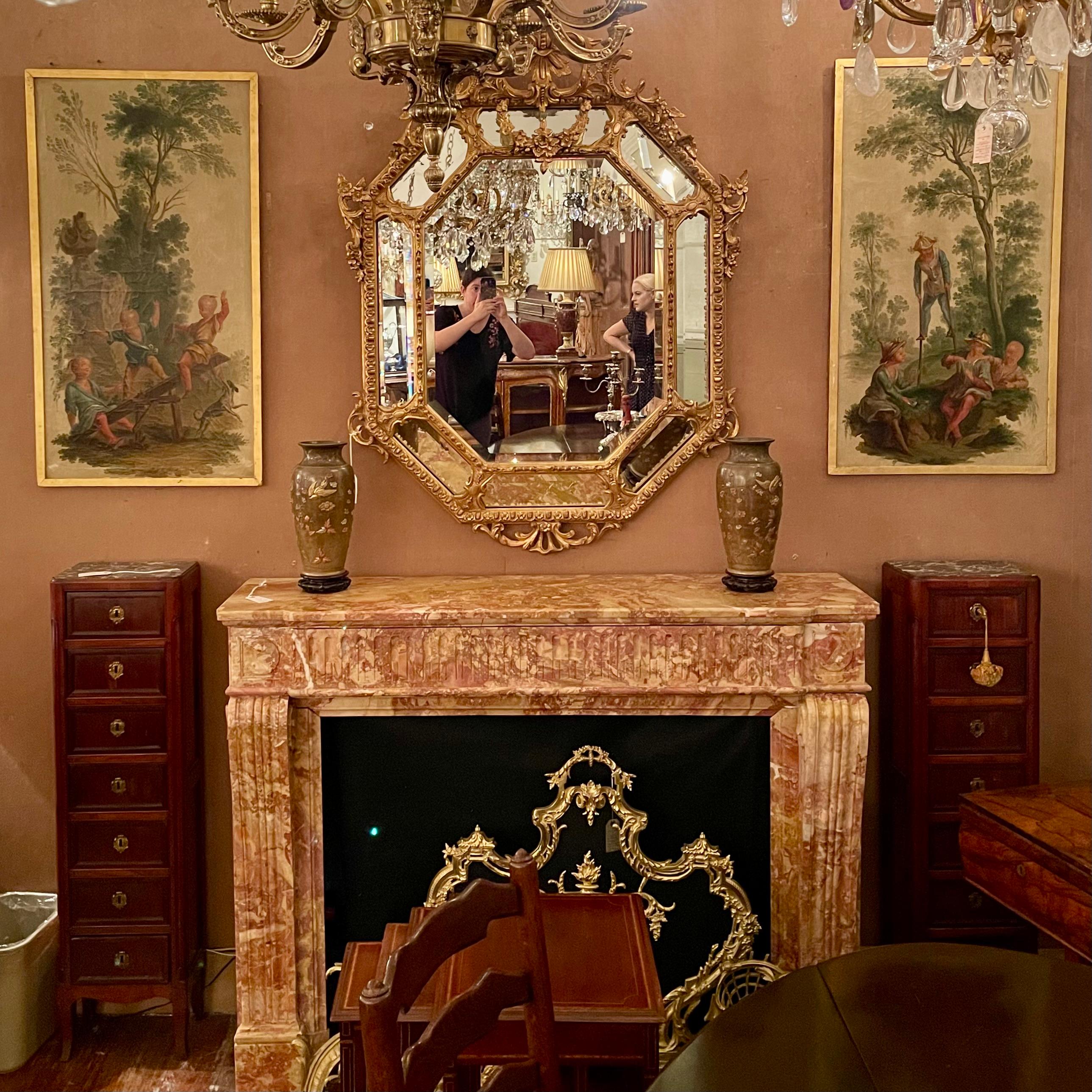 Paar antike französische Gemälde, Öl auf Leinwand, Gemälde mit chinesischen Motiven auf Tafeln, ca. 1890 im Angebot 3