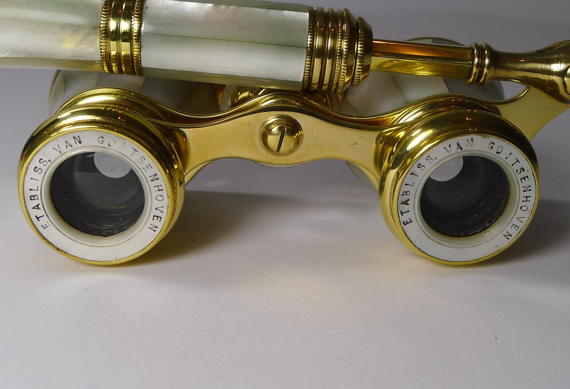 Pair of Antique French Opera Glasses by Colmont, Paris 1